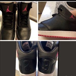 Jordan’s pink 23 high tops -authentic